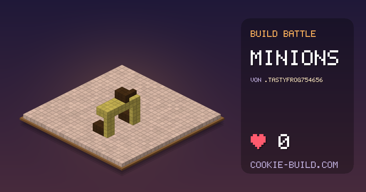 Bauwerk „Minions“ von .TastyFrog754656 in Build Battle