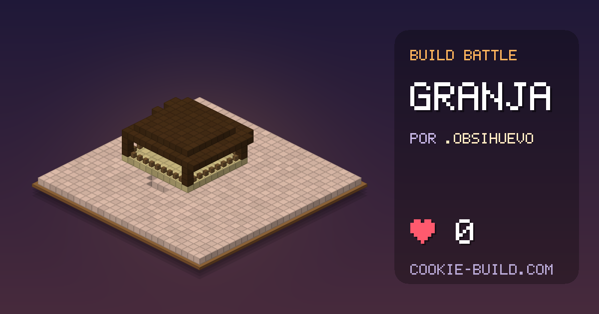 Construcción «Granja» de .Obsihuevo en Build Battle