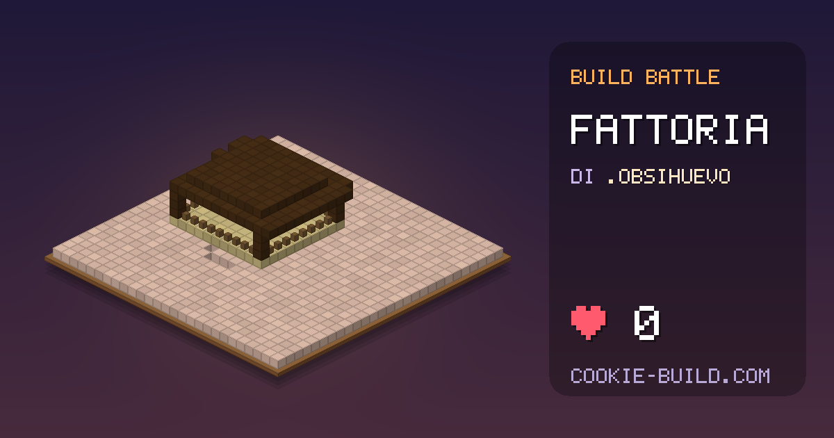 Costruzione «Fattoria» di .Obsihuevo in Build Battle