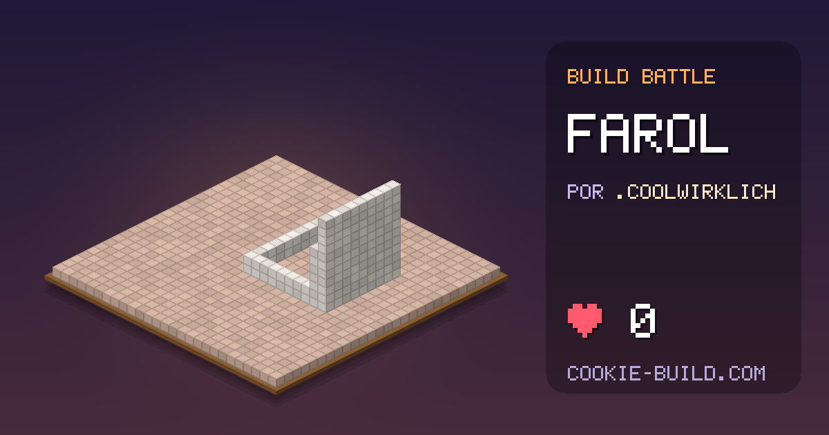 Construção “Farol” de .derkomische6357 no Build Battle