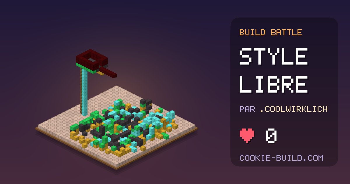 Construction « Style libre » de .derkomische6357 en Build Battle