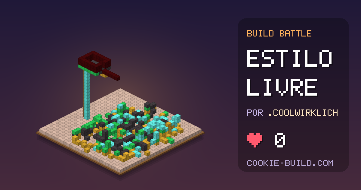 Construção “Estilo livre” de .derkomische6357 no Build Battle
