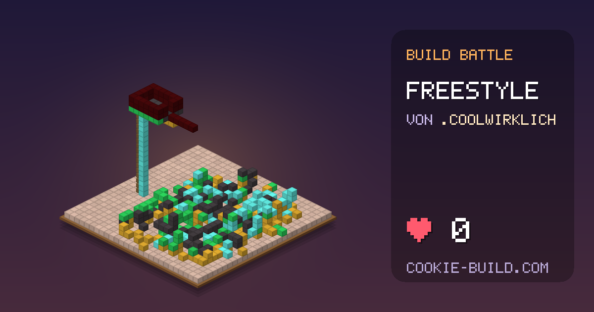 Bauwerk „Freestyle“ von .Coolwirklich in Build Battle