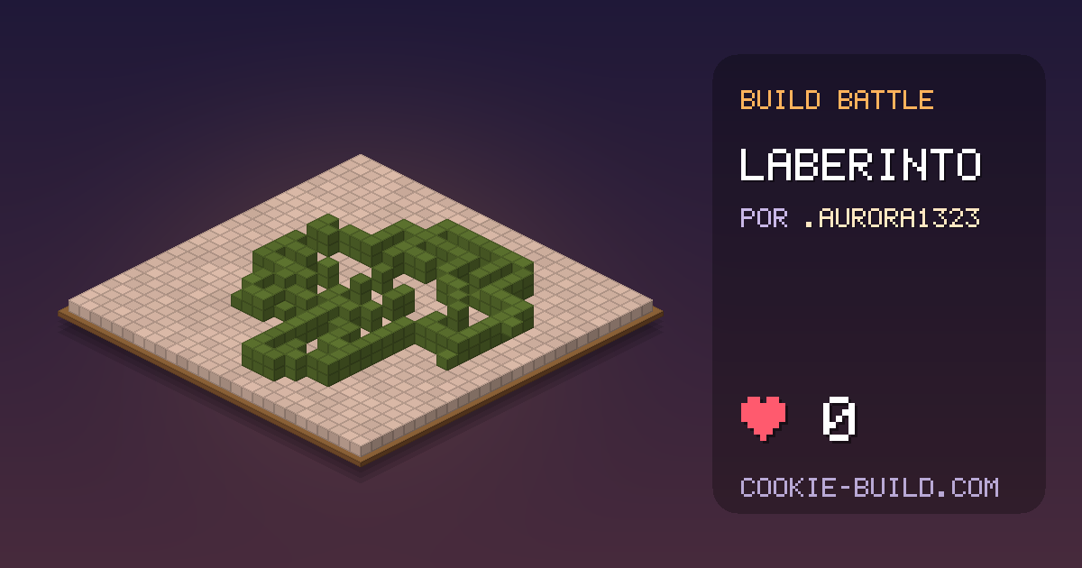 Construcción «Laberinto» de .Aurora1323 en Build Battle