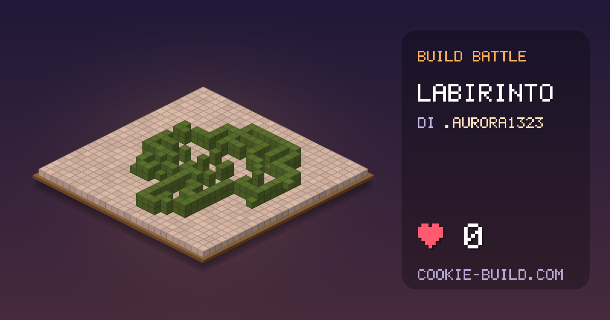 Costruzione «Maze» di .Aurora1323 in Build Battle