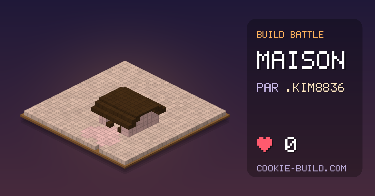 Construction « Maison » de .Kim8836 en Build Battle