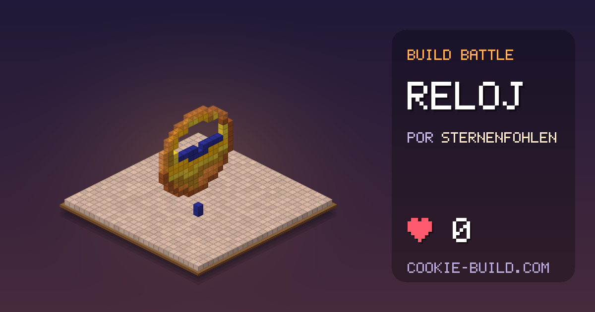 Construcción «Reloj» de Sternenfohlen en Build Battle