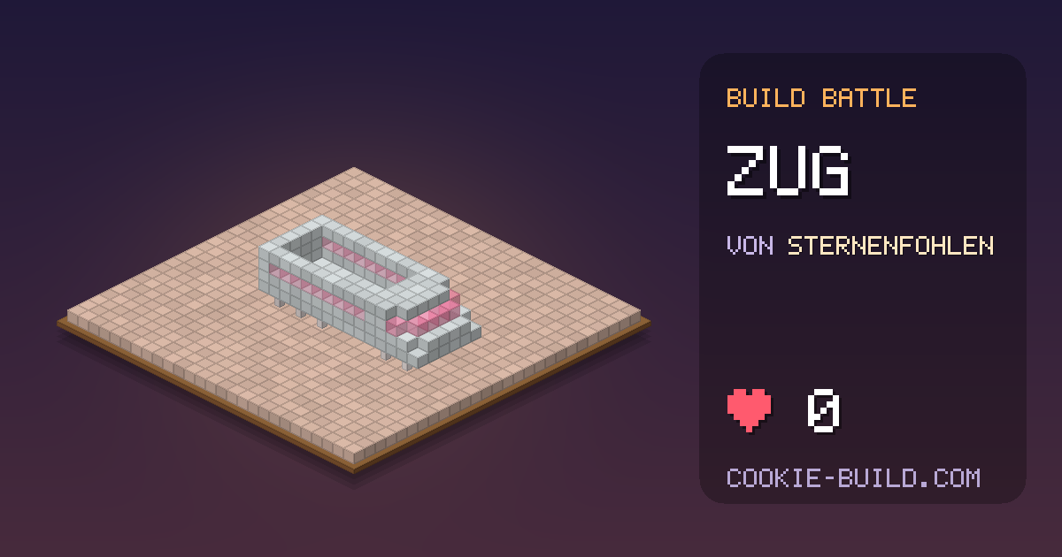 Bauwerk „Zug“ von Sternenfohlen in Build Battle