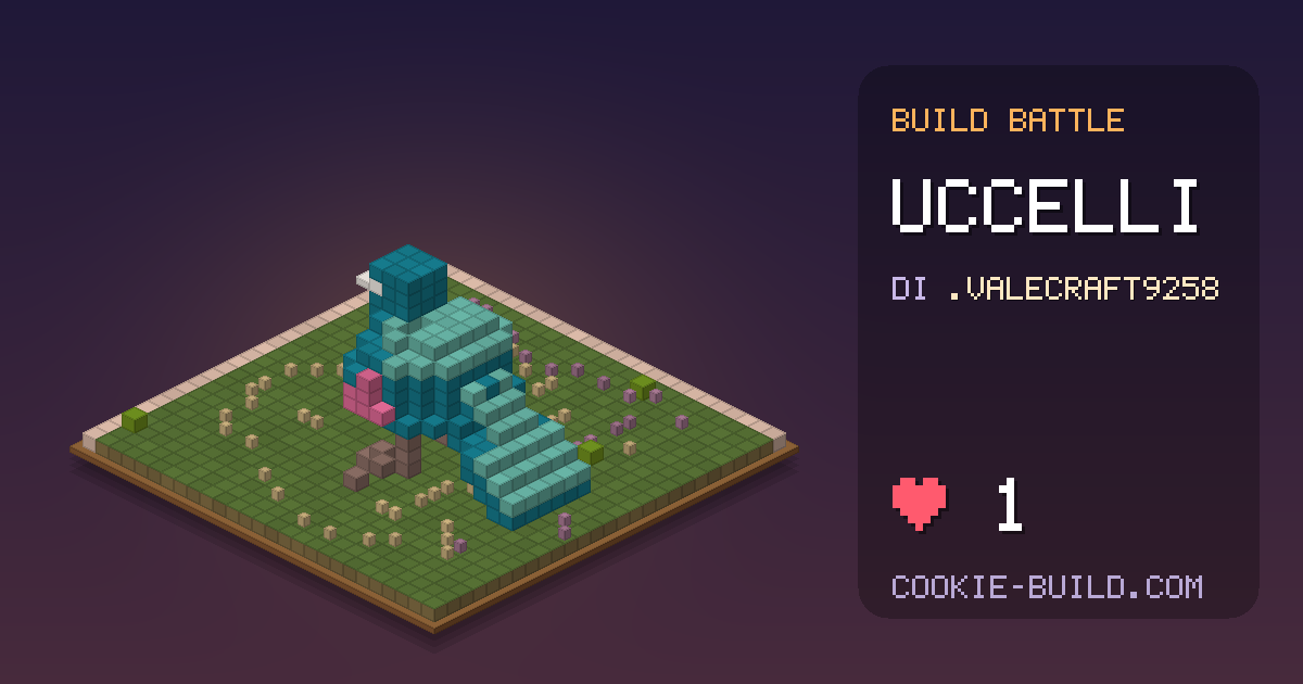 Costruzione «Birds» di .valecraft9258 in Build Battle