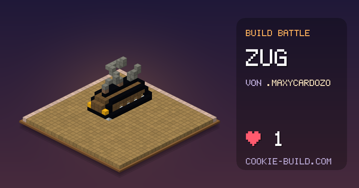 Bauwerk „Zug“ von .MaxyCardozo in Build Battle