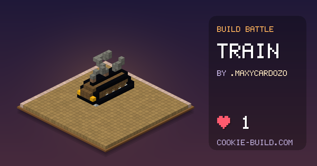 “Train” build by .MaxyCardozo in Build Battle