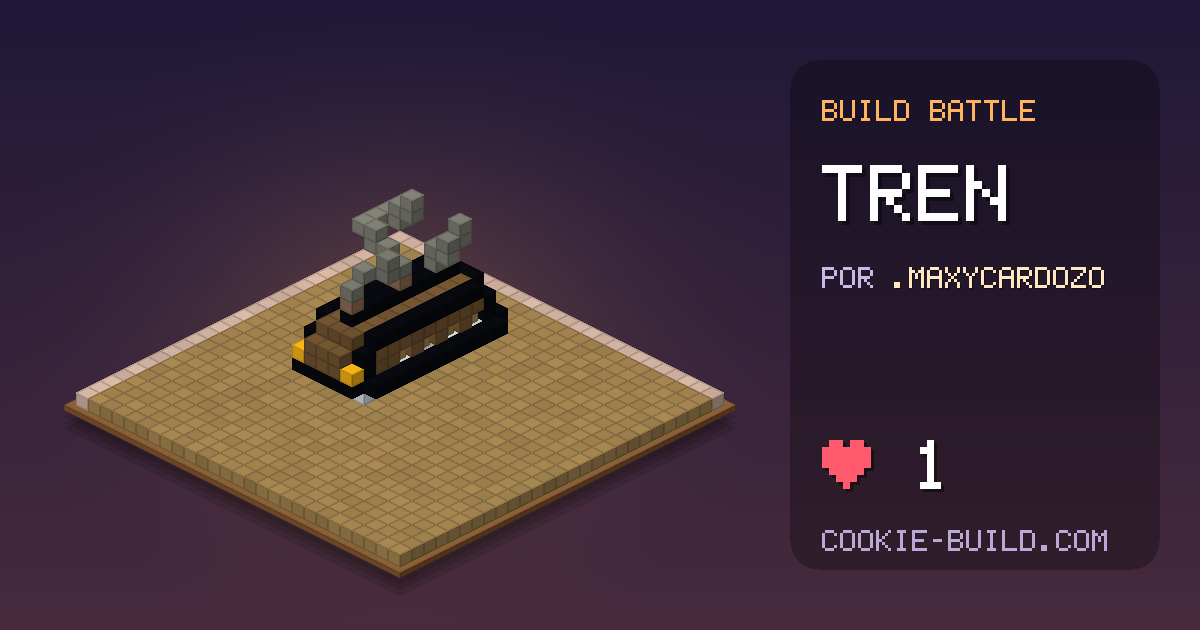 Construcción «Tren» de .MaxyCardozo en Build Battle
