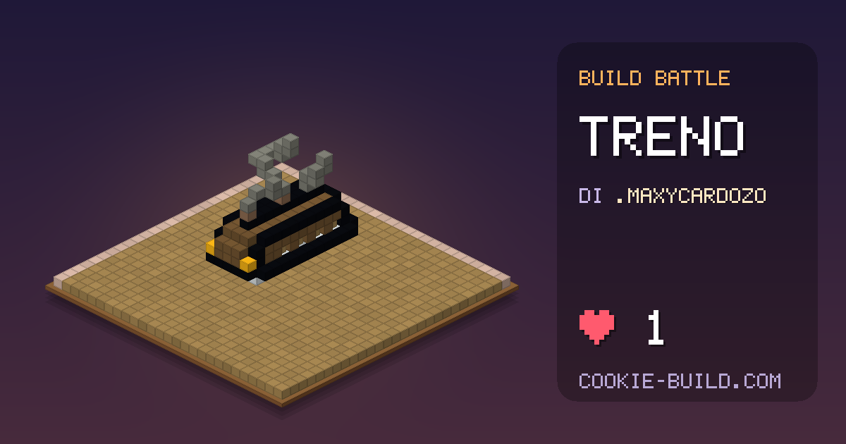 Costruzione «Train» di .MaxyCardozo in Build Battle