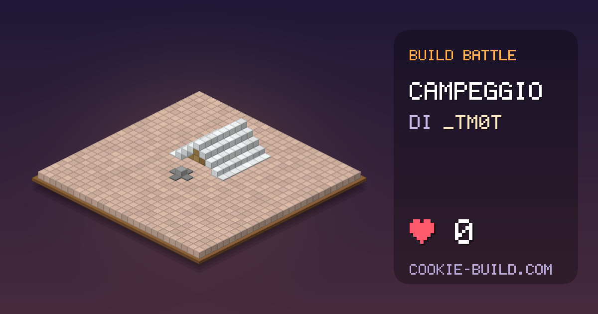 Costruzione «Camping» di _TM0T in Build Battle