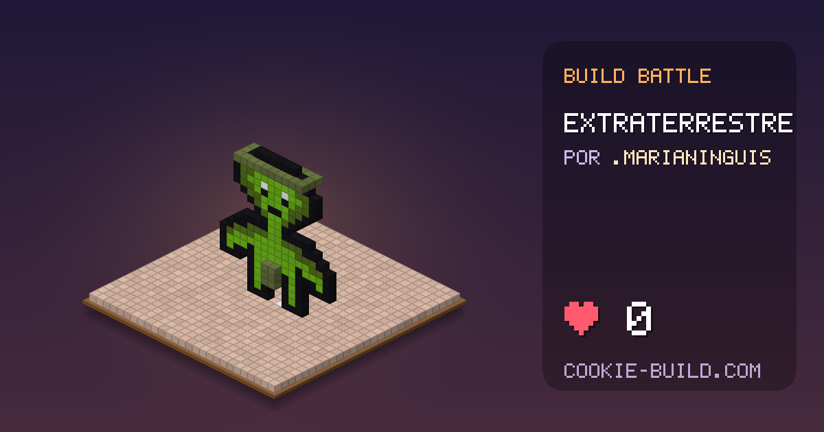 Construcción «Extraterrestre» de .Marianinguis en Build Battle