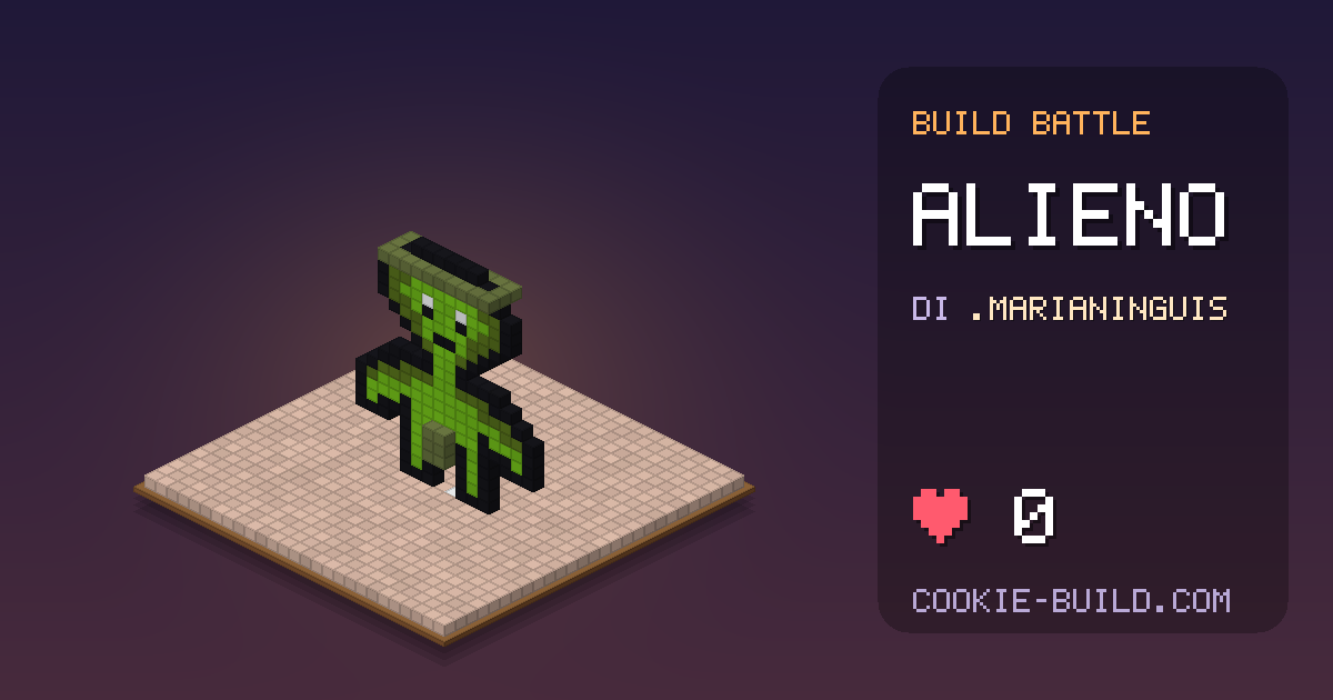 Costruzione «Alieno» di .Marianinguis in Build Battle