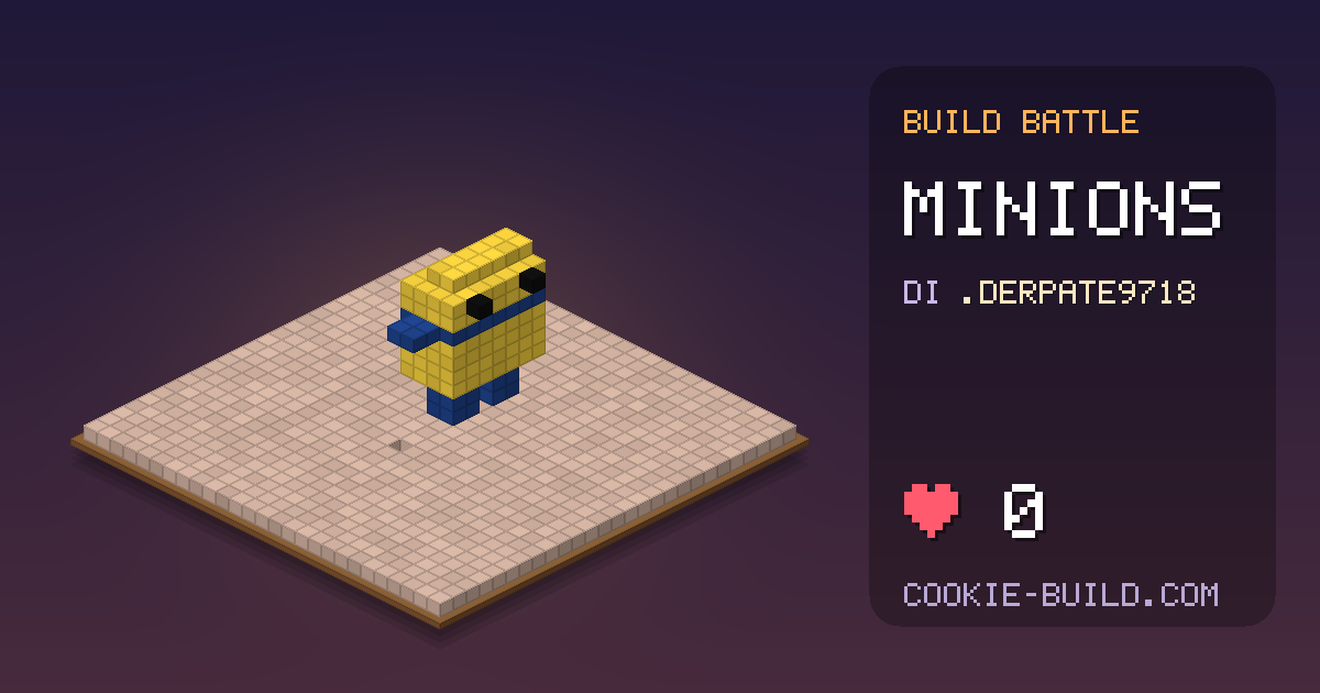 Costruzione «Minions» di .DerPATE9718 in Build Battle