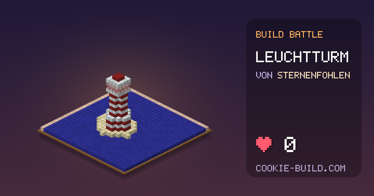 Bauwerk „Leuchtturm“ von Sternenfohlen in Build Battle