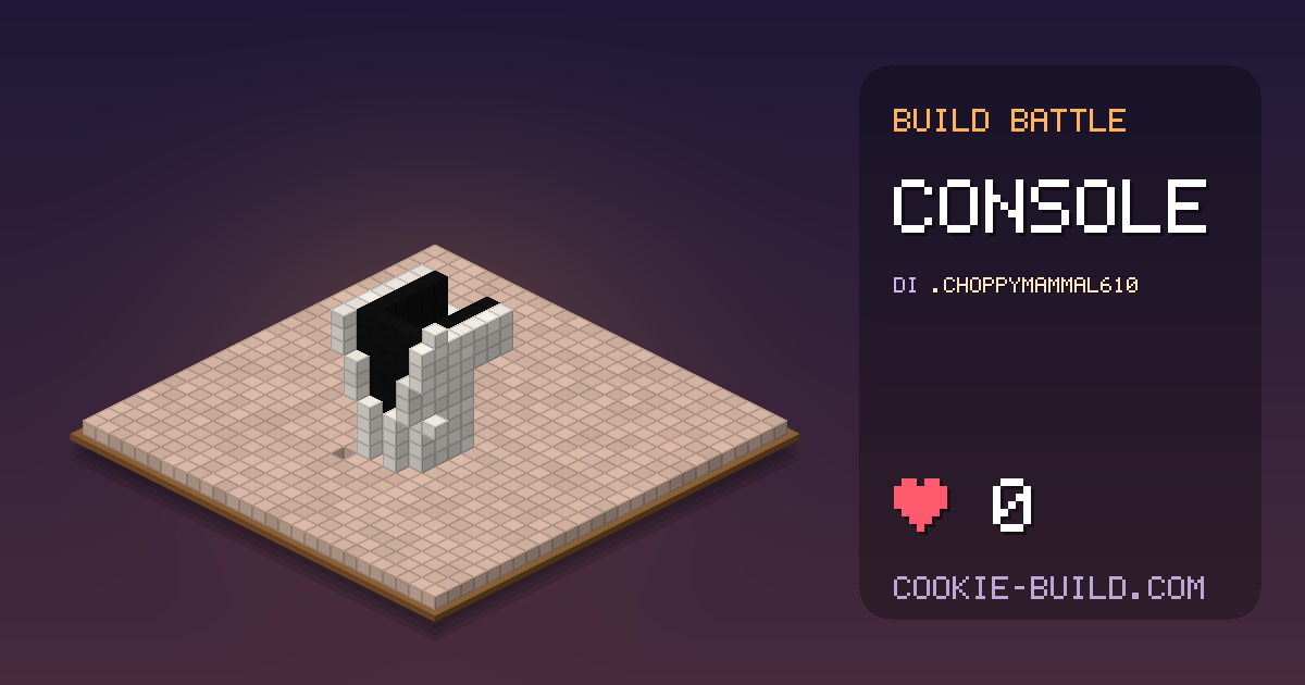 Costruzione «Console» di .ChoppyMammal610 in Build Battle