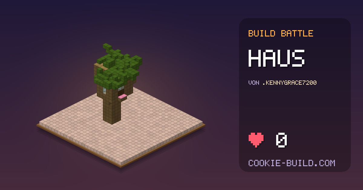 Bauwerk „Haus“ von .KennyGrace7200 in Build Battle