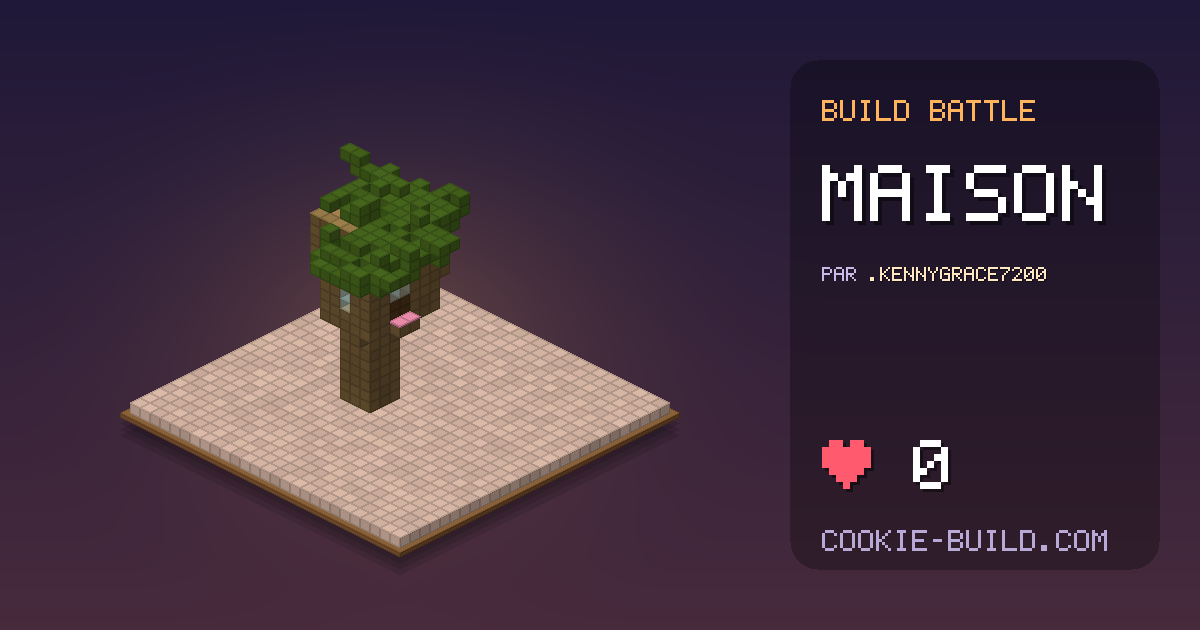 Construction « Maison » de .KennyGrace7200 en Build Battle