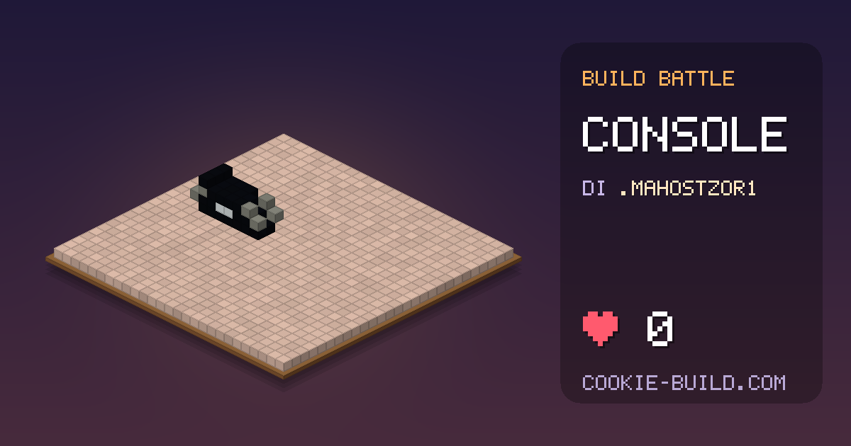 Costruzione «Console» di .Mahostzor1 in Build Battle