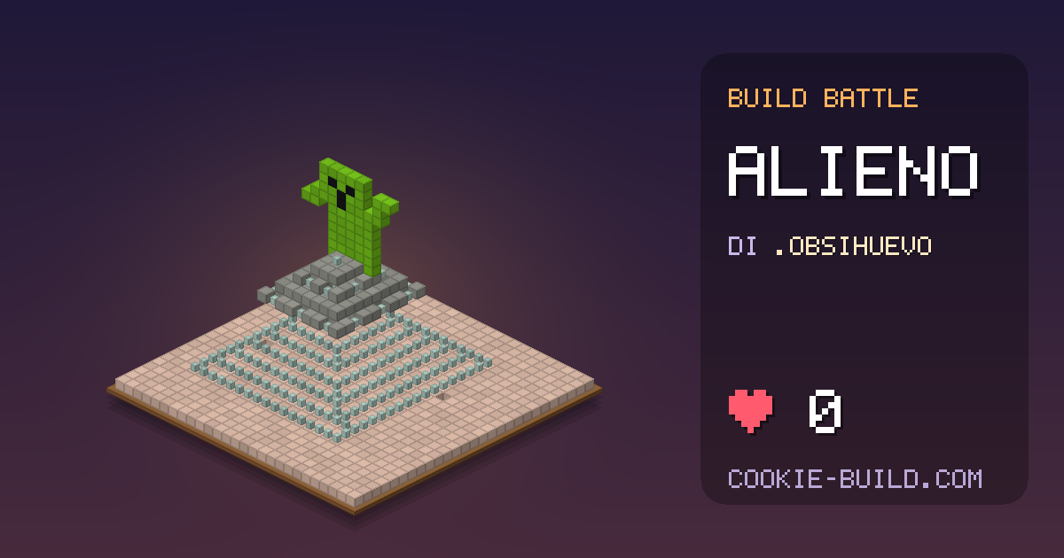 Costruzione «Alieno» di .Obsihuevo in Build Battle