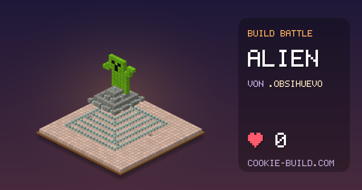 Bauwerk „Alien“ von .Obsihuevo in Build Battle