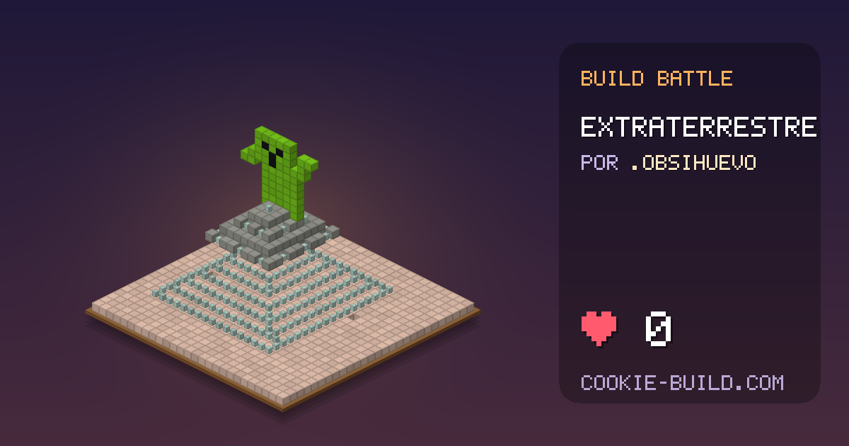 Construcción «Extraterrestre» de .Obsihuevo en Build Battle