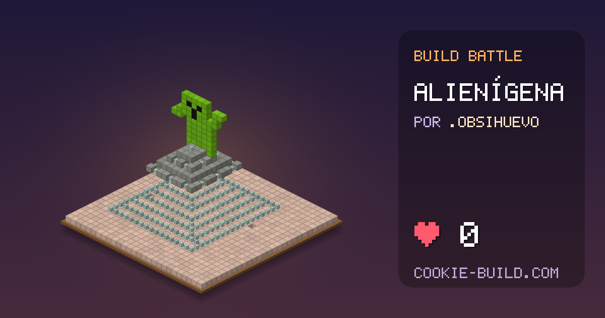 Construção “Alienígena” de .Obsihuevo no Build Battle