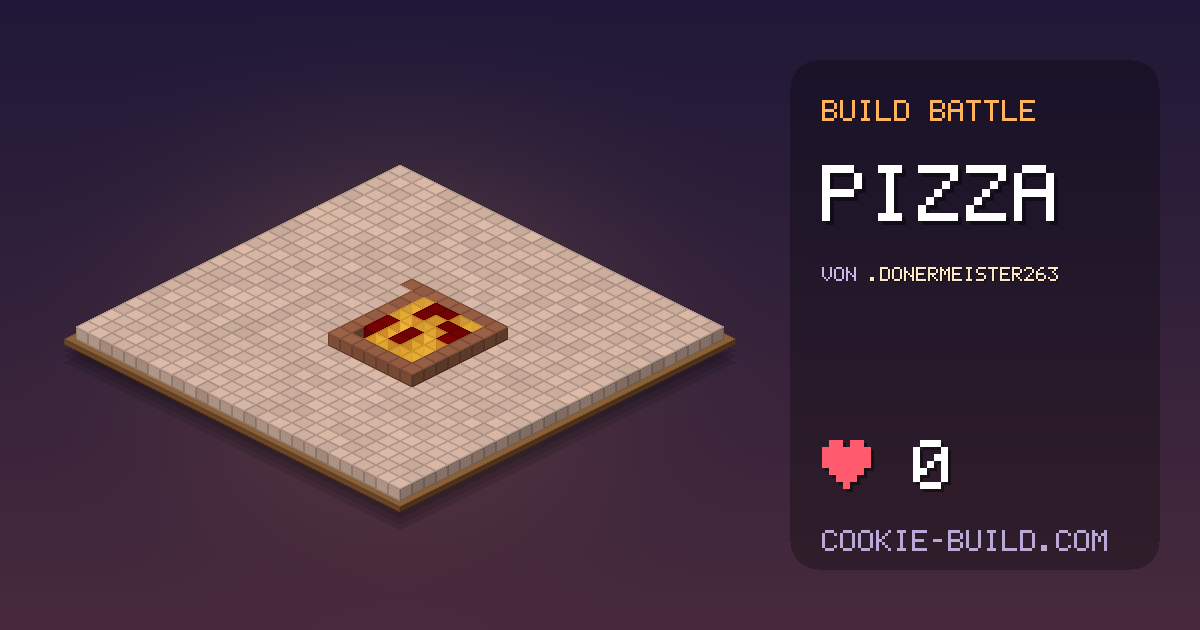 Bauwerk „Pizza“ von .DonerMeister263 in Build Battle