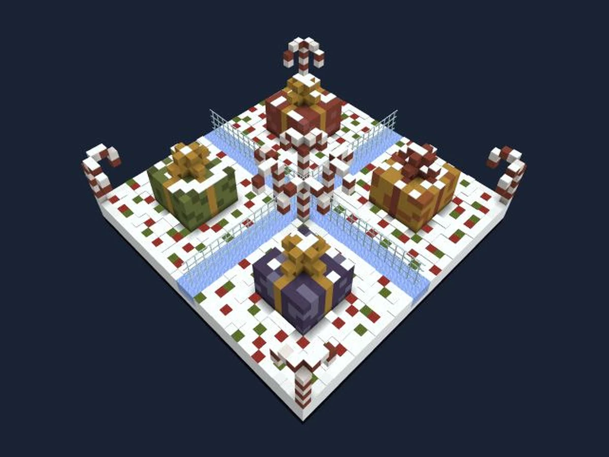 Actual Minecraft world render of Arena 6