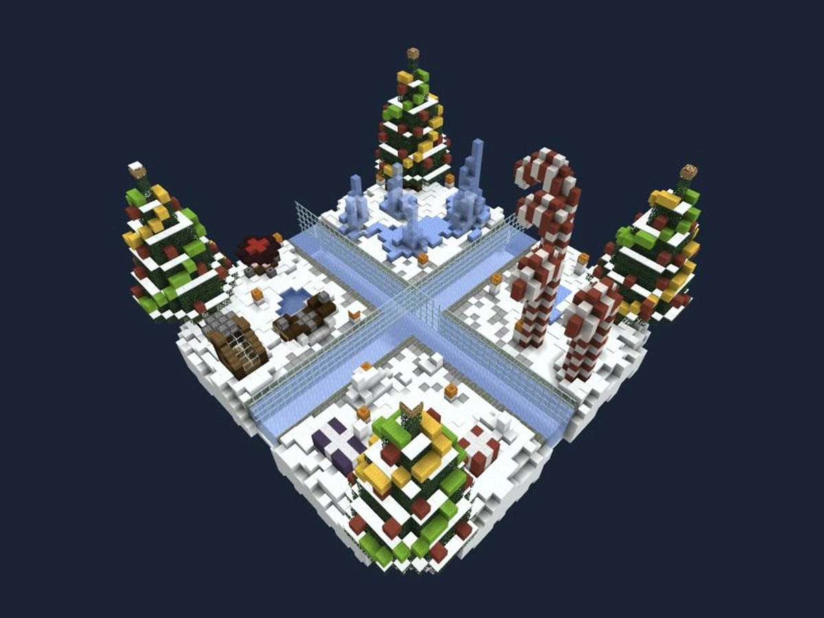 Actual Minecraft world render of Arena 7