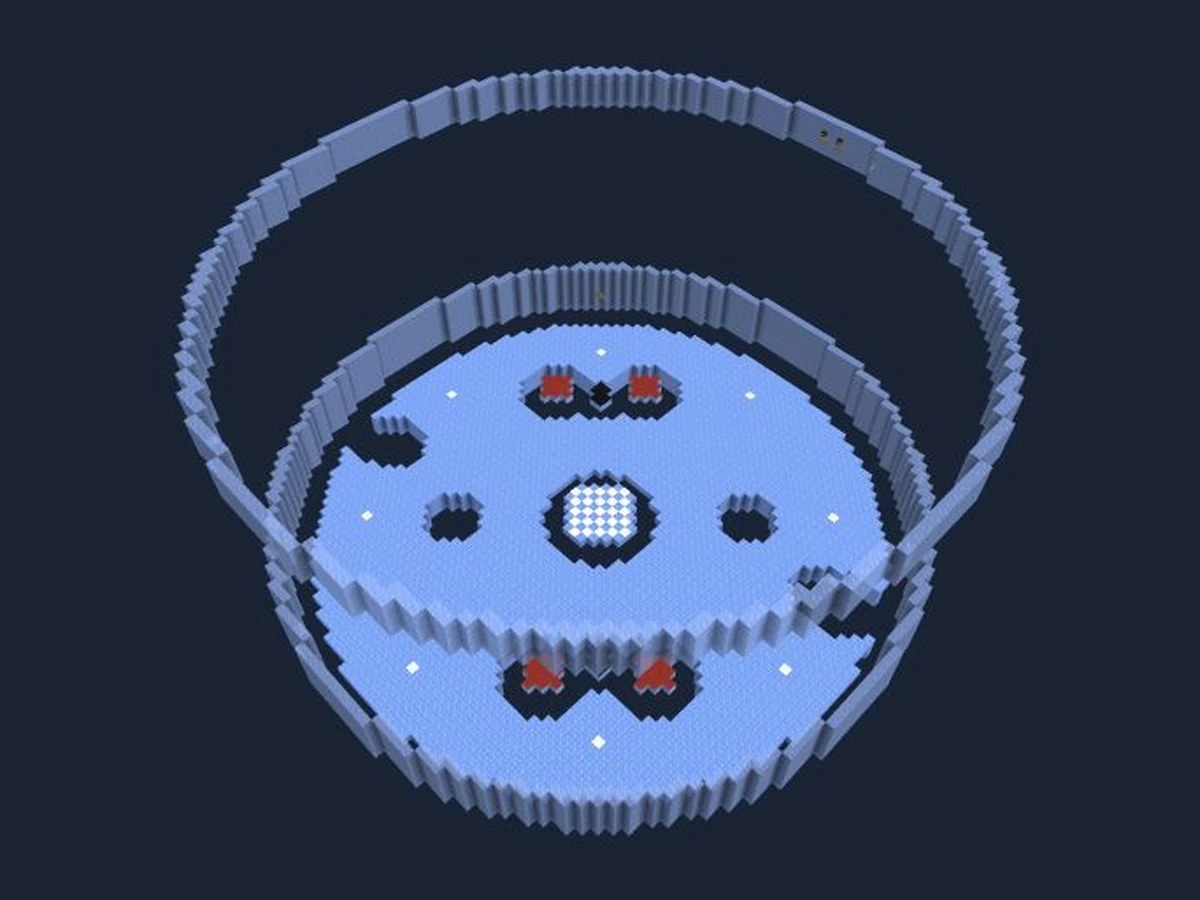 Actual Minecraft world render of Pitchout Classic