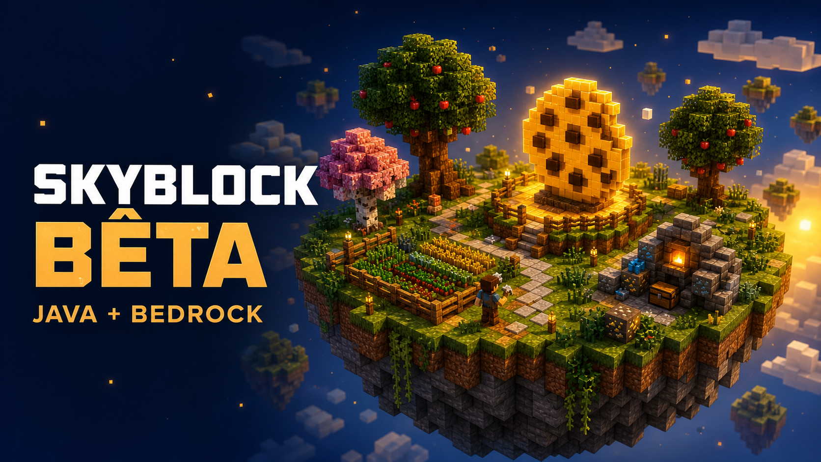 Skyblock actions stay visible and Bedrock gains clearer icons illustration